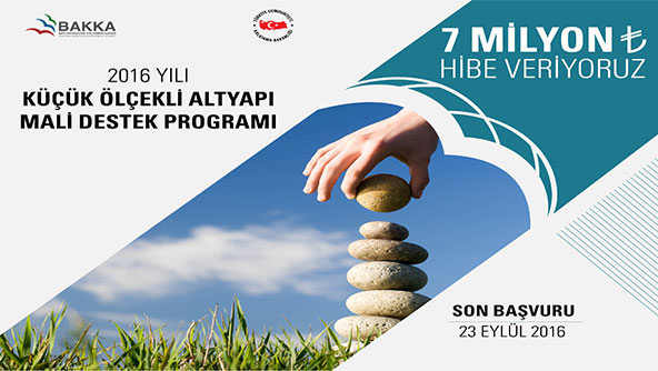2016 Yılı Küçük Ölçekli Altyapı Mali Destek Programı İlan Edilmiştir.