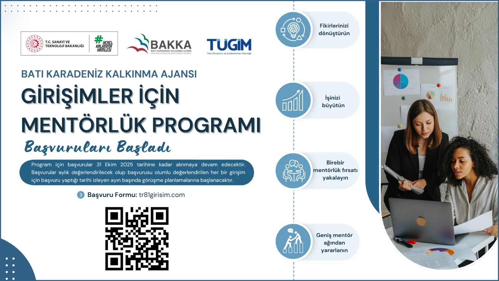 Girişimlere Yönelik Mentörlük Programı Başlıyor